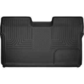 Husky Liners X-act Contour Floor Mats | Fits 2009 - 2014 Ford F-150 SuperCrew (Full Coverage) | 2nd Row, 1-pc Black - 53391