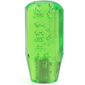uxcell Unviersal 100mm Green Crystal Bubble Car Gear Shift Knob Shifter Lever
