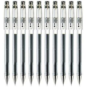 Pilot Hi-Tec-C 04 Gel Ink Pen, Ultra Fine Point 0.4mm, Black Ink, Value Set of 10