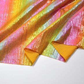 Yutone Shining Iridescent Hologram Laser Fabric Knit Crepe 58inch Wide for Cloth Craft Upholstery by The Yard (36inch SkyBlue), 1 Yard
