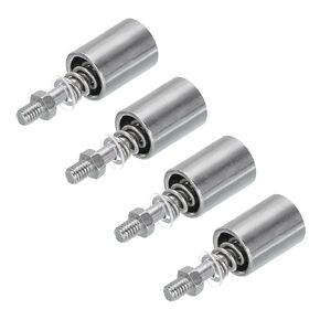 MECCANIXITY CPU Water Cooling Head Screw M4 CPU Fixing Screws Iron Silver with 4Spring 4Gasket for PC Computer Water Cooling Block Screws