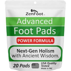Advanced Foot Pads: Zeolite, Turmeric Curcumin & Ginger Formula | Effective & Natural | Premium Foot Patches 20 Pack