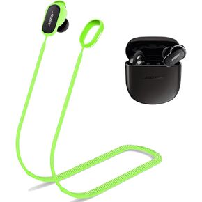 Anti-Lost Strap for Bose QuietComfort Earbuds II& New Bose QuietComfort Ultra (2023),Colorful Soft Strong Silicone Leash Sports Lanyard Accessories, Special Anti-Skid Design Earbuds Neck Rope Cord