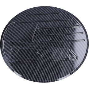 Akozon Fuel Tank Cover Trim Gas Cap Lid Car Decoration Carbon Fiber Style Decoration for Mazda CX-30 2020-2021