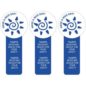 Safe Secure Tamper Evident Labels,1.5x4 Inch Tamper Resistant Stickers Food Retail Package Sealed for Drink,Gift Packing,500 Pcs