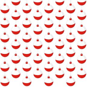8 Pcs Gone Fishing Party Banners Ofishally One Birthday Decorations Fishing Bobber Garland Hanging Swirl Streamers for Boys Fishing Party Backdrop Birthday Shower Party Supplies