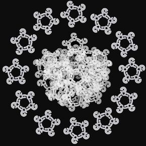 30Pcs Balloon Clips for Balloon Arch, White Balloon Connectors Clip Holders, Balloon Arch Column Stand for Birthday Wedding Baby Shower Party Decorations