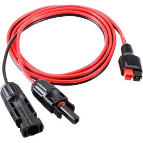 ALLPOWERS Solar Extension Cable with Female and Male Connector to Anderson Power Pole Port 1.5M 16AWG Solar Panels Kit Tools, Connector for Solar Panel to Portable Generator