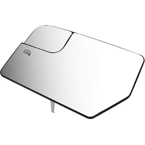 DNA Motoring OEM-MG-0505 Factory Style Left Side Mirror Glass Plate w/Heated+Spotter Compatible with 07-14 Expedition / 12-14 Navigator