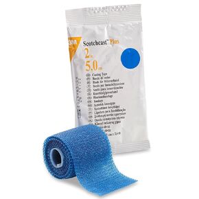 3M Cast Tape Scotchcast Plus 2" X 12 Foot Fiberglass Blue (#82002B, Sold Per Roll)