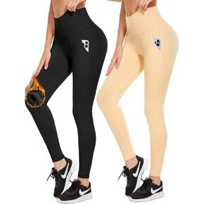 Aoliks Leggings with Pockets for Women - Yoga Pants with Pockets,Soft High Waist Tummy Control Non See Through Workout Pants