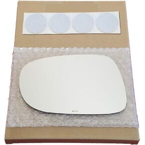 Mirror Glass Replacement + Adhesive Pads for 08-12 Lexus ES350, 10-15 IS250 / IS350 Driver Side - Fits Auto Dim Mirror Only (2008 2009 2010 2011 2012 2013 2014 2015 08 09 10 11 12 13 14 15)