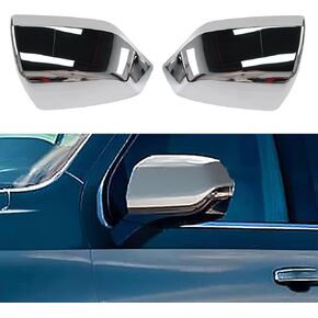 Exterior Chrome Plated Mirror Cover Cap Compatible with 2021 2022 2023 Chevy Tahoe Suburban GMC Yukon/Yukon XL Cadillac Escalade