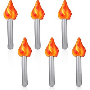 3pcs Inflatable Torch Toy, Torch Prop Inflatable Torch Toy for Games Competition Party Decorations Halloween Medieval Cosplay Sports
