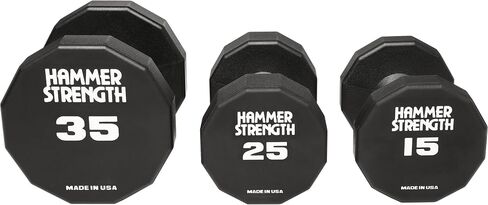 Hammer Strength 12 Sided Urethane Dumbbell 35Lb (1 Dumbbell) in Saudi Arabia