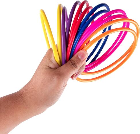 Super Z Outlet Colorful Plastic Ring Toss Outdoor Activity Games for Sports Practice Speed Agility Training (12 Pack) in Saudi Arabia