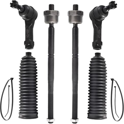 ASTARPRO 12pcs Front Upper Control Arms and Lower Ball Joints + Straight Shaped Sway Bar Links + Inner and Outer Tie Rod Ends and Boots Compatible with 2005-2008 Ford F-150 Lincoln Mark LT 2WD in Saudi Arabia