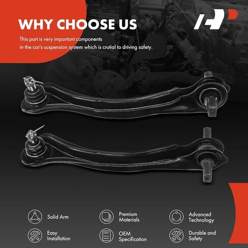 A-Premium 2 x Rear Upper Control Arm, with Ball Joint & Bushing, Compatible with Honda Accord 1990-1997, Acura Vigor 1992-1994, CL 1997-1999 in Saudi Arabia