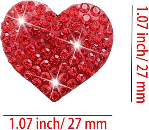 مشابك تنفيس الهواء على شكل قلب من Bling Heart، 4 قطع على شكل قلب لمنفذ تكييف هواء السيارة، مشبك كريستالي لامع معطر هواء للسيارة، إكسسوارات ديكور داخلية للسيارة (أزرق داكن (4 قطع)) in Saudi Arabia