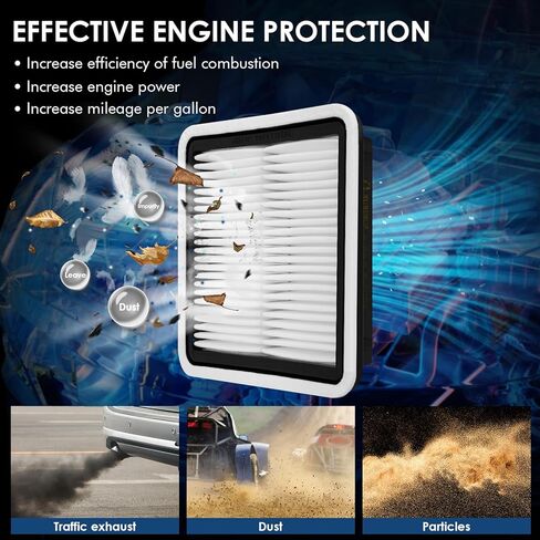 يوفر فلتر هواء المحرك الفعال CA9997 تنقية الهواء بنسبة 99%، مناسب لسوبارو كروستريك (2016-2017)، فورستر (2009-2018)، إمبريزا 2.5 لتر (2008-2016)، أوتباك (2005-2019)، WRX (2015-2021) in Kuwait