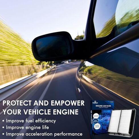 يوفر فلتر هواء المحرك الفعال CA9997 تنقية الهواء بنسبة 99%، مناسب لسوبارو كروستريك (2016-2017)، فورستر (2009-2018)، إمبريزا 2.5 لتر (2008-2016)، أوتباك (2005-2019)، WRX (2015-2021) in Kuwait