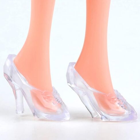 TOYANDONA 30 Pairs Doll Shoes, Fashion Doll High Heels Shoes Miniature Doll Shoes Mini Doll Costume Accessories for Girls Dollhouse Crafts ( Blue ) in Saudi Arabia