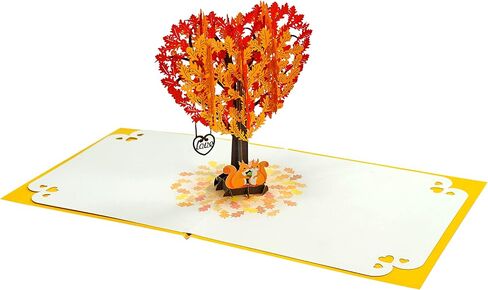 CUTPOPUP Anniversary Card Pop Up, Valentines Day Card, 3D Greeting Loved Card (Squirrel Couple Heart Tree) in Saudi Arabia