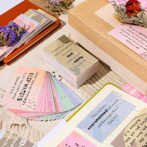 Maitys 240 Pcs Bible Verse Cards Prayer Cards for Women with Assorted Bible Verses Mini Scripture Cards Inspirational Quote Cards Christian Gifts Encouragement Cards for Students Friends(Bohemia) in Saudi Arabia