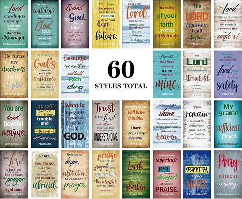 Maitys 240 Pcs Bible Verse Cards Prayer Cards for Women with Assorted Bible Verses Mini Scripture Cards Inspirational Quote Cards Christian Gifts Encouragement Cards for Students Friends(Bohemia) in Saudi Arabia