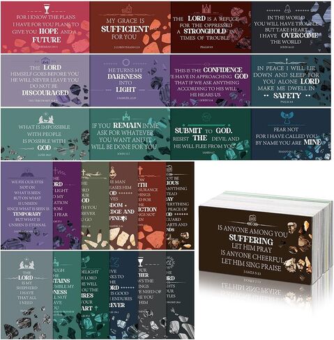 Maitys 240 Pcs Bible Verse Cards Prayer Cards for Women with Assorted Bible Verses Mini Scripture Cards Inspirational Quote Cards Christian Gifts Encouragement Cards for Students Friends(Bohemia) in Saudi Arabia