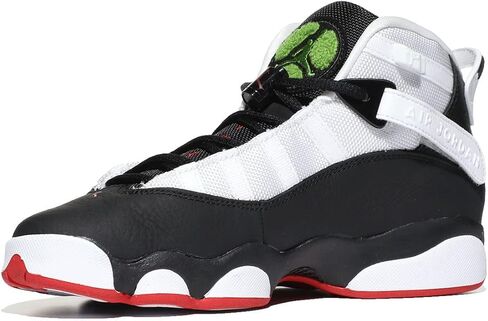 Jordan 6 Rings (Big Kid) Black/University Red/White/Chlorophyll 4.5 Big Kid M in Saudi Arabia