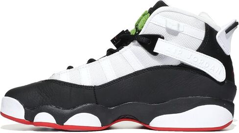 Jordan 6 Rings (Big Kid) Black/University Red/White/Chlorophyll 4.5 Big Kid M in Saudi Arabia
