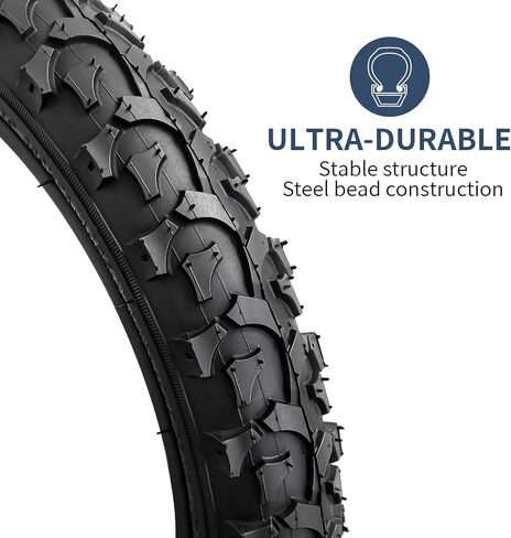 إطارات دراجة YUNSCM مقاس 16 بوصة مقاس 16 × 1.95/54-305 و16 بوصة صمام شريدر لأنابيب الدراجة متوافق مع الدراجة الجبلية/الطرق الوعرة 16x1.75 16x1.95 16x2.0 16x2.1 16x2.125 16x2.20 16x2.25 إطارات الدراجات و أنابيب (Y-1108) in Saudi Arabia