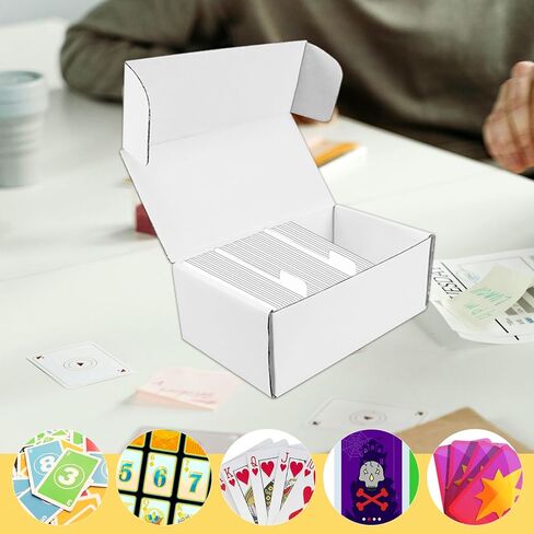 10 مجموعات من صناديق تخزين بطاقات التداول مع فواصل، 400 قطعة من صناديق تخزين البطاقات من الورق المقوى، صندوق تخزين بطاقات البيسبول، صندوق تخزين بطاقات التحميل العلوي لمجموعة تخزين البطاقات الرياضية، 7.5 بوصة in Kuwait