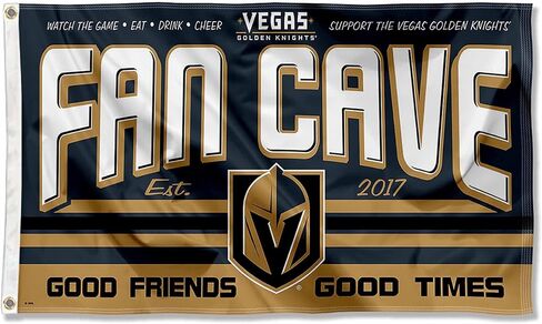 Vegas Golden Knights Fan Man Cave Banner Flag in Saudi Arabia