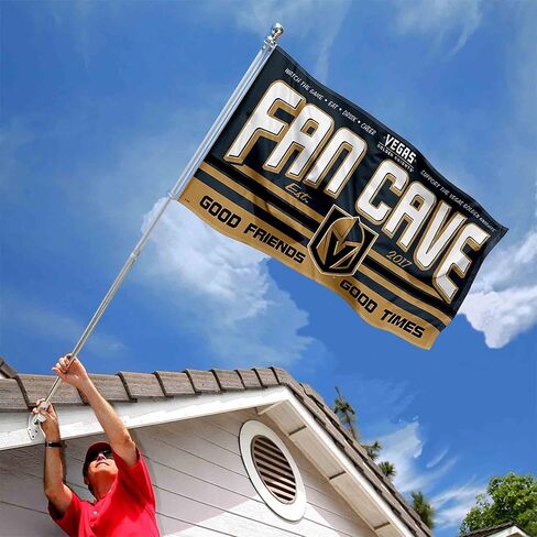 Vegas Golden Knights Fan Man Cave Banner Flag in Saudi Arabia