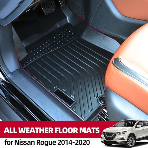 سجادات أرضية لسيارة Nissan Rogue 2014-2020 مناسبة لجميع الأحوال الجوية لسجادة أرضية Nissan Rogue، لملحقات بطانة أرضية Nissan Rogue (ليست لنماذج Rogue Select والنماذج الرياضية) in Kuwait