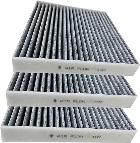 JTCAF182-C3 Cabin air filter for Civic,Clarity,CR-V,CR-Z,Fit,HR-V,Insight,OdysseyMDX,TLX,RDX,INTEGRA,Replace for CP182, CF11182,80292-TF0-G01, 80291-T5R-A01, 80291-TF0-405, 80291-TF0-E01.3 Pack in Saudi Arabia
