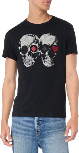 John Varvatos Men's Double Skull Tee in Saudi Arabia