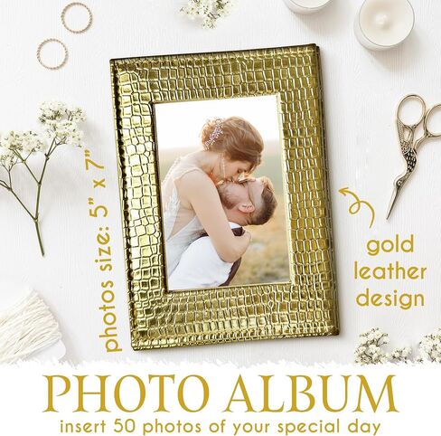 Beautiful Wedding Planner with personalized design, The Wedding Planner comes with a Photo Album, Elegant Hardcover Wedding Planning Book and Organizer, our Wedding Planning includes a diamond pen in Saudi Arabia