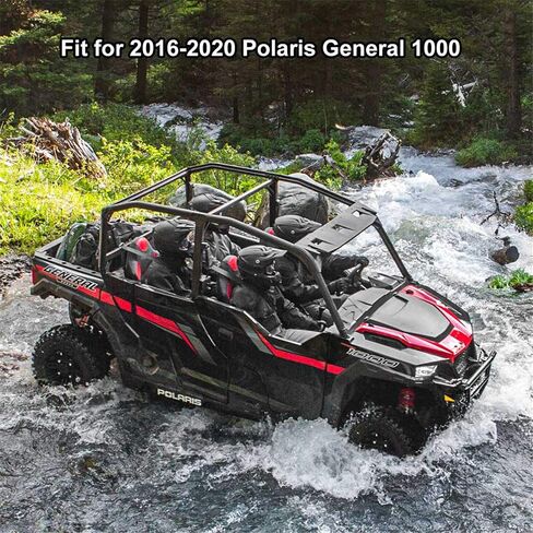 سجادات أرضية KIWI MASTER متوافقة مع ملحقات 2016-2024 Polaris General 1000 لجميع بطانات سجادة الطقس في الصف الأمامي وبطانة TPE Slush Liner باللون الأسود in Saudi Arabia