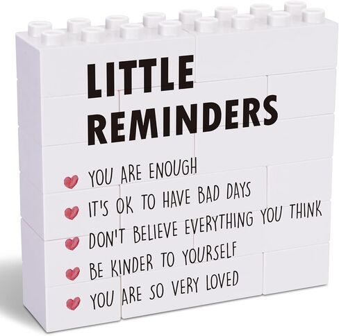 You are Enough - Positive Little Reminders Sign | Plaque - Inspirational Gifts for Teens, College Students, and Women - Cute Motivational Desk Decor for Office, Dorm Room, or Home in Saudi Arabia