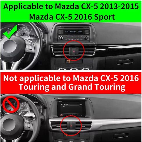 حامل هاتف السيارة LUNQIN لسيارة Mazda CX-5 CX5 2013 2014 2015 وMazda CX-5 2016 ملحقات داخلية رياضية للسيارات، أفضل الهواتف المحمولة، حامل الهاتف المحمول، حامل الهاتف المحمول، حامل فتحة التهوية in Kuwait
