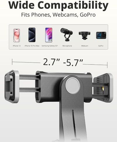 UBeesize 12’’ Ring Light with Overhead Phone Mount, LED Selfie Light with Stand and Phone Holder for iPhone and Laptop, Desk Light for Video Recording, Zoom Meeting, Live Streaming, Tiktok, YouTube in Saudi Arabia