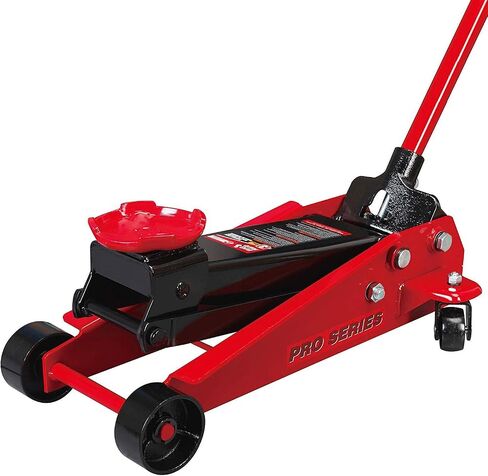 BIG RED T83002 Torin Pro Series Hydraulic Floor Jack with Single Quick Lift Piston Pump, 3 Ton (6,000 lb) Capacity, Red in Saudi Arabia