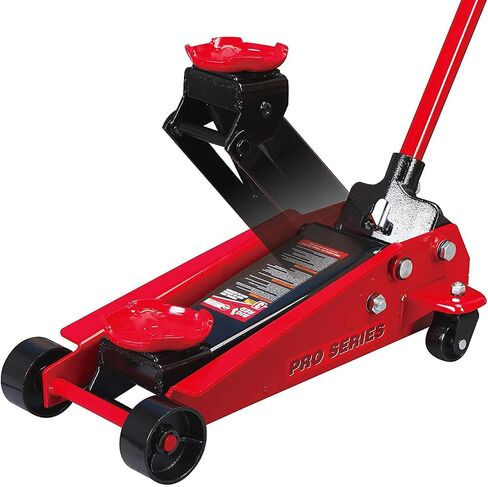 BIG RED T83002 Torin Pro Series Hydraulic Floor Jack with Single Quick Lift Piston Pump, 3 Ton (6,000 lb) Capacity, Red in Saudi Arabia