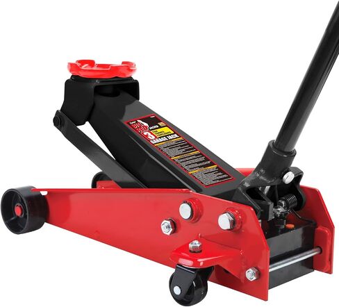 BIG RED T83002 Torin Pro Series Hydraulic Floor Jack with Single Quick Lift Piston Pump, 3 Ton (6,000 lb) Capacity, Red in Saudi Arabia