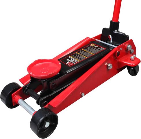 BIG RED T83002 Torin Pro Series Hydraulic Floor Jack with Single Quick Lift Piston Pump, 3 Ton (6,000 lb) Capacity, Red in Saudi Arabia