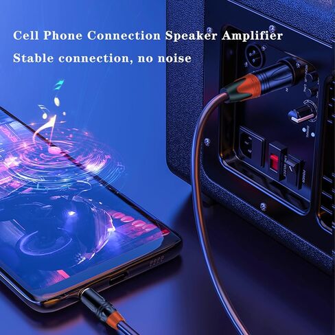 3.5 mm to XLR Cable 5FT, 1/8 Male to XLR Male Microphone Cable, XLR to 3.5mm Balanced Cable ，Compatible with Laptop，Microphone, Amplifier, Audio Board, 1.5M in Saudi Arabia