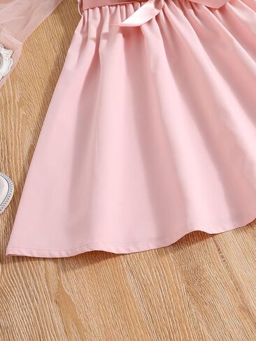 OYOANGLE Girl's Cute Color Block Floral Lace Ruffle Sleeveless High Waist A Line Summer Dresses in Saudi Arabia